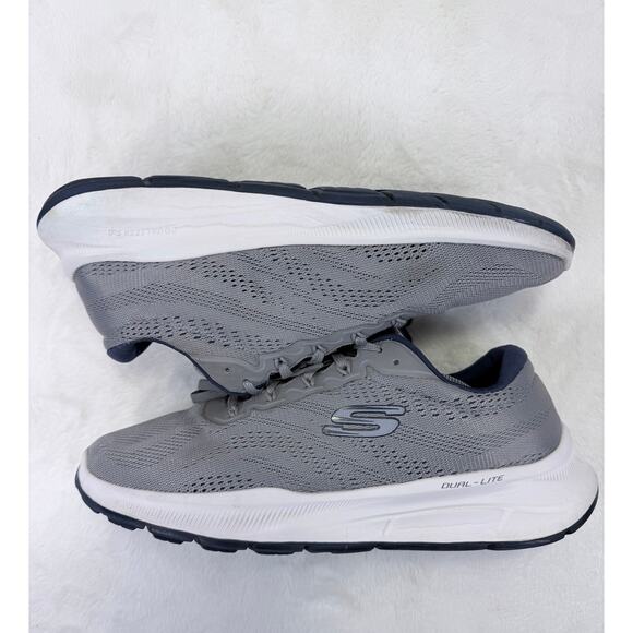 Skechers Equalizer 5.0 Relaxed Fit Mens Gray Navy Size 13 Sneakers main image 6